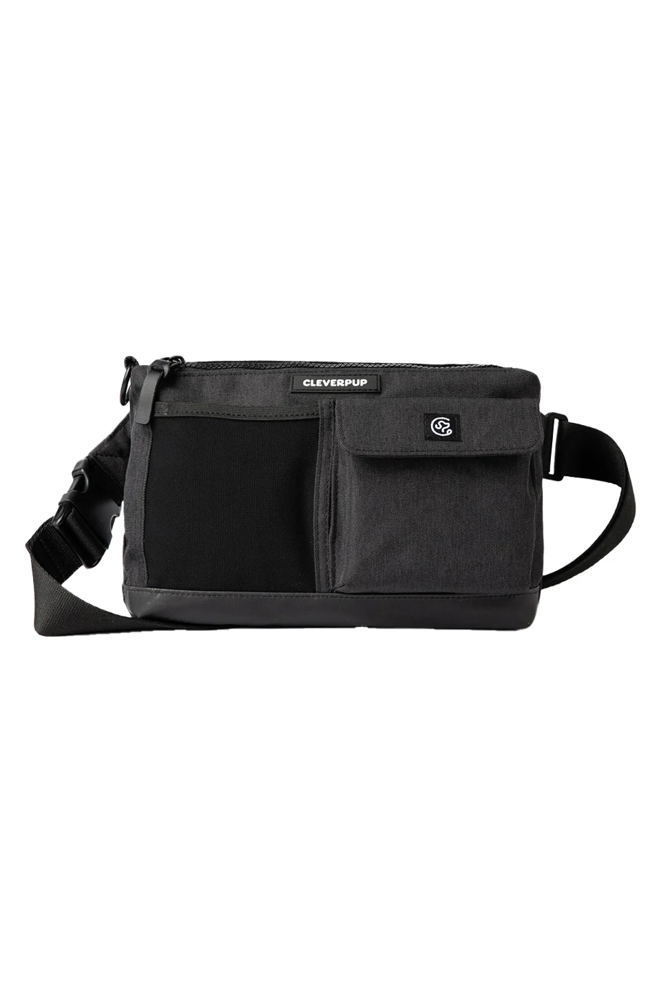 Cleverpup Dog Walk and Train Graphite Sling Bag