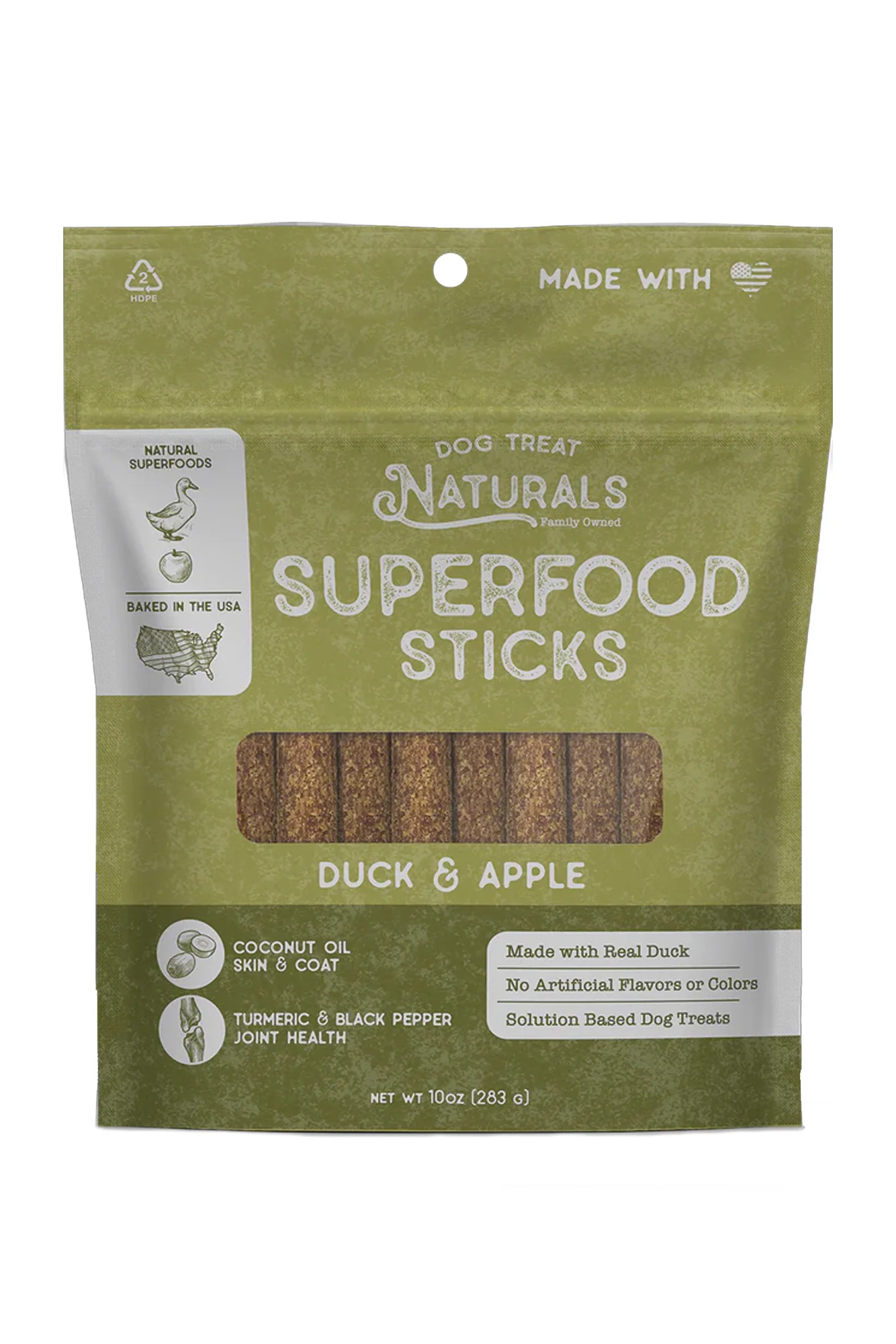 Dog Treat Naturals Duck and Apple Sticks Dog Treats