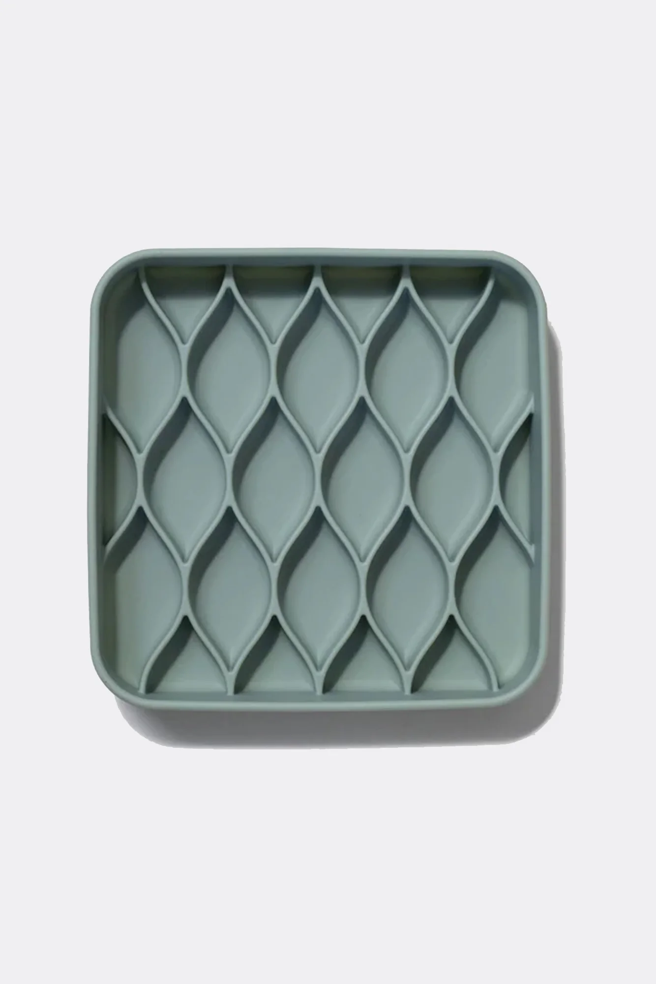 Dogged Argyle Seafoam Slow Feeder Dog Bowl