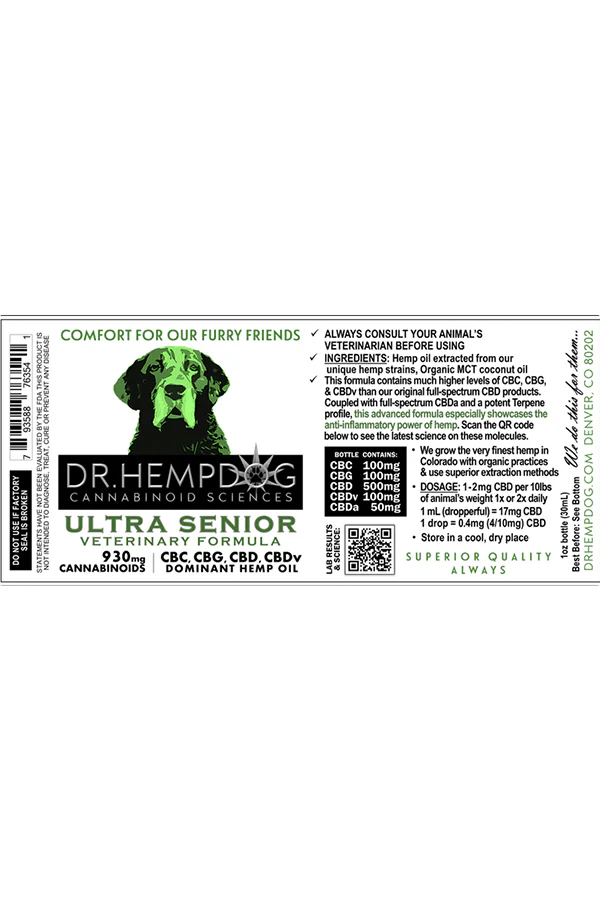 Dr. Hempdog Ultra Senior Dog Supplement - Image 2
