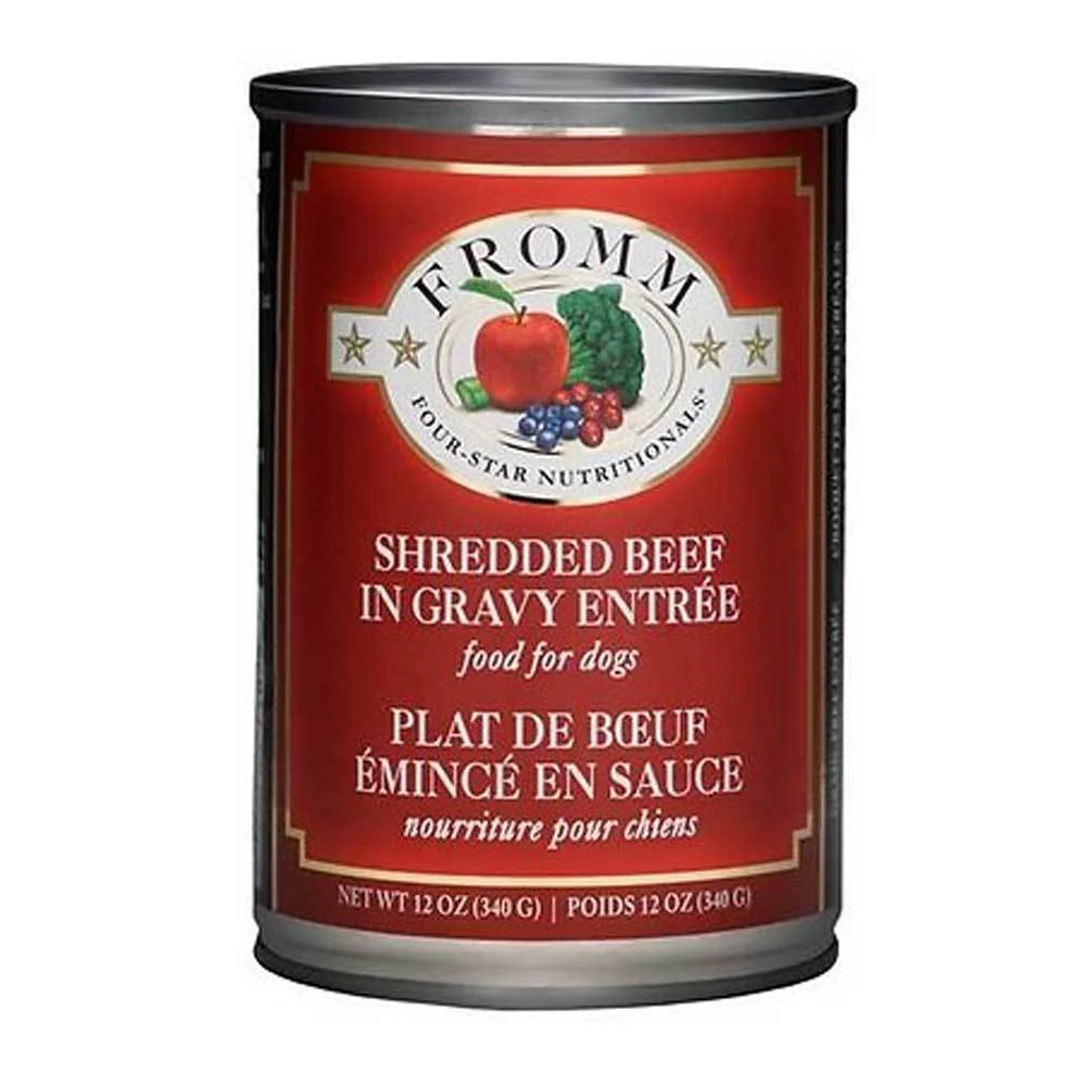 Fromm Four-Star Shredded Beef in Gravy Wet Dog Food