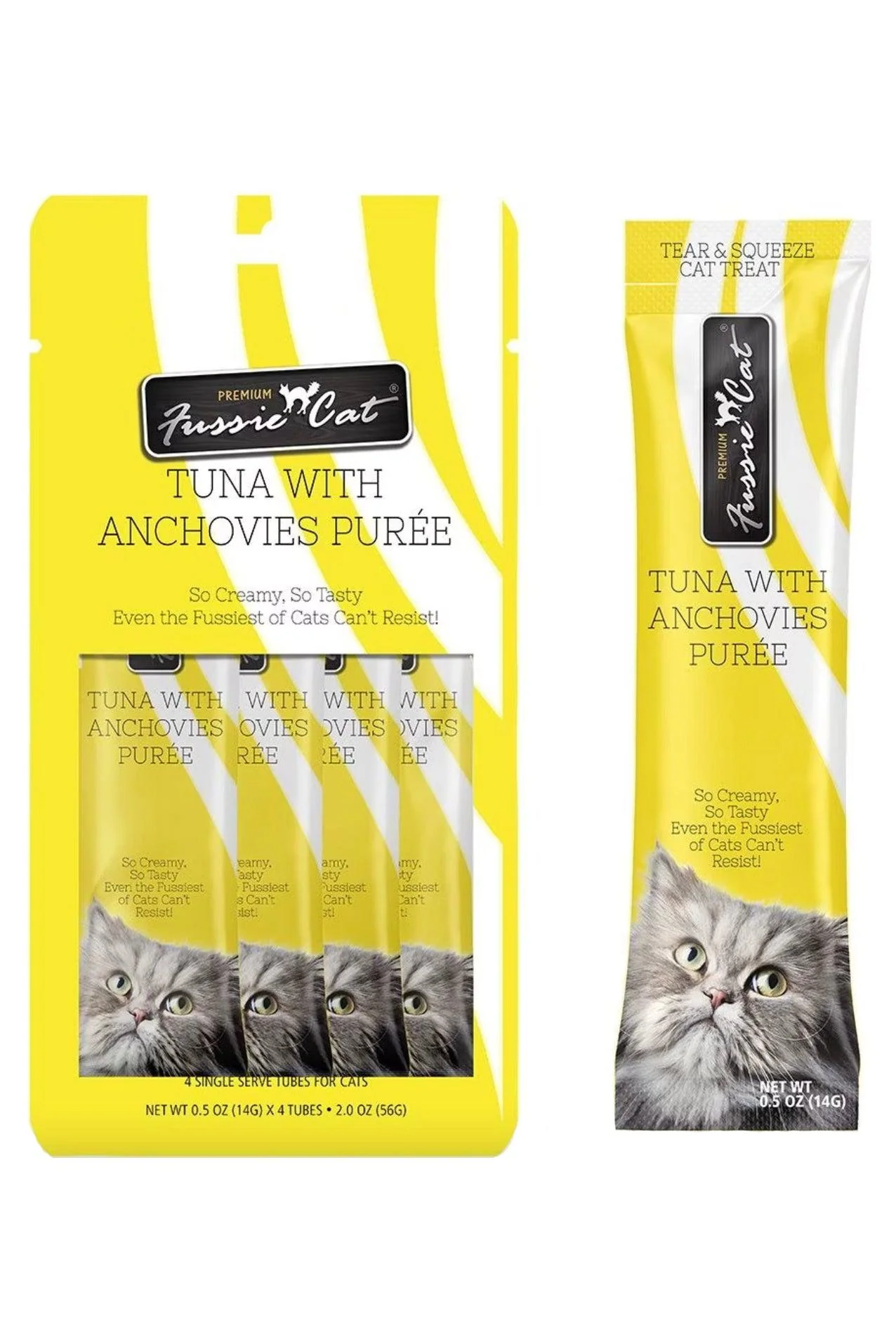 Fussie Cat Tuna with Anchovies Puree Cat Treats