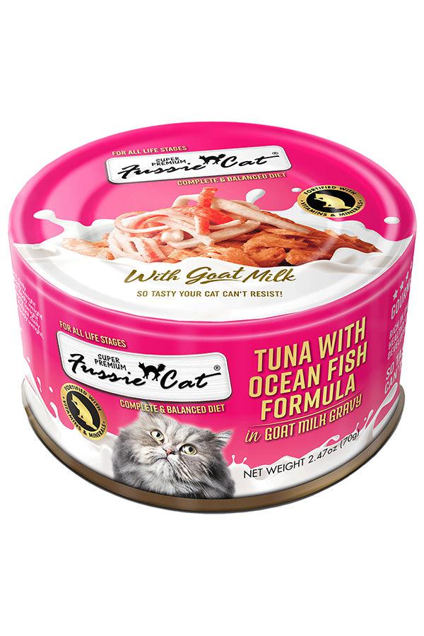 Fussie Cat Tuna and Ocean Fish in Goat Milk Wet Cat Food