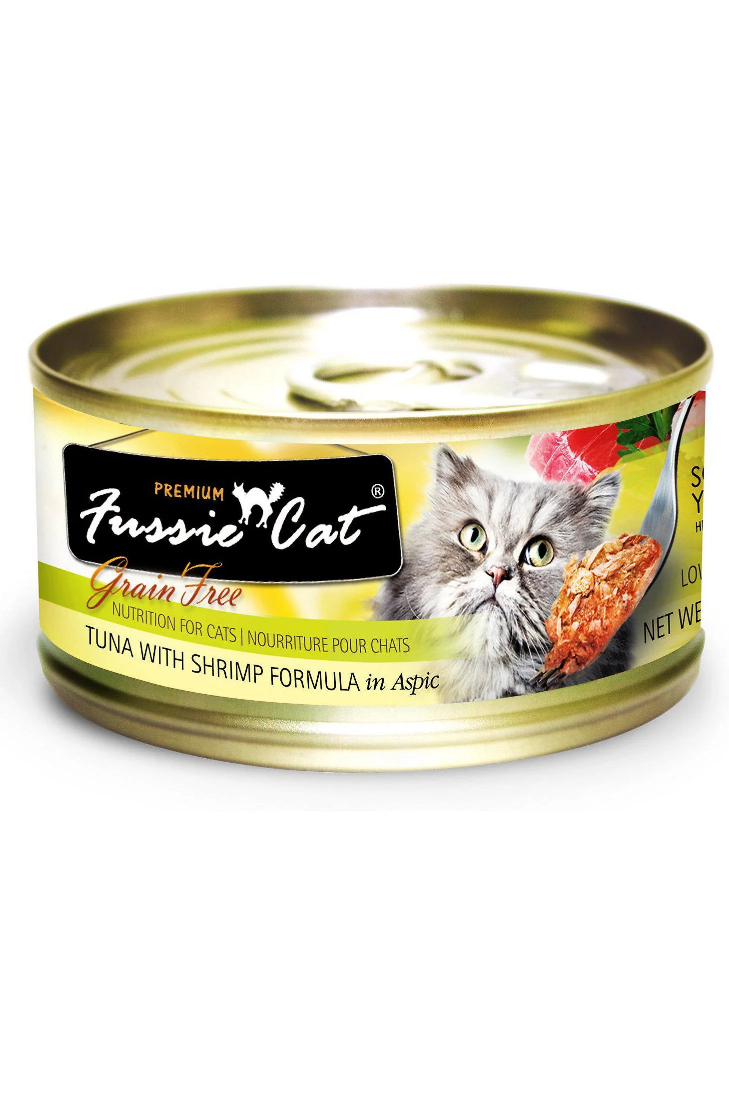 Fussie Cat Premium Tuna with Shrimp in Aspic Wet Cat Food