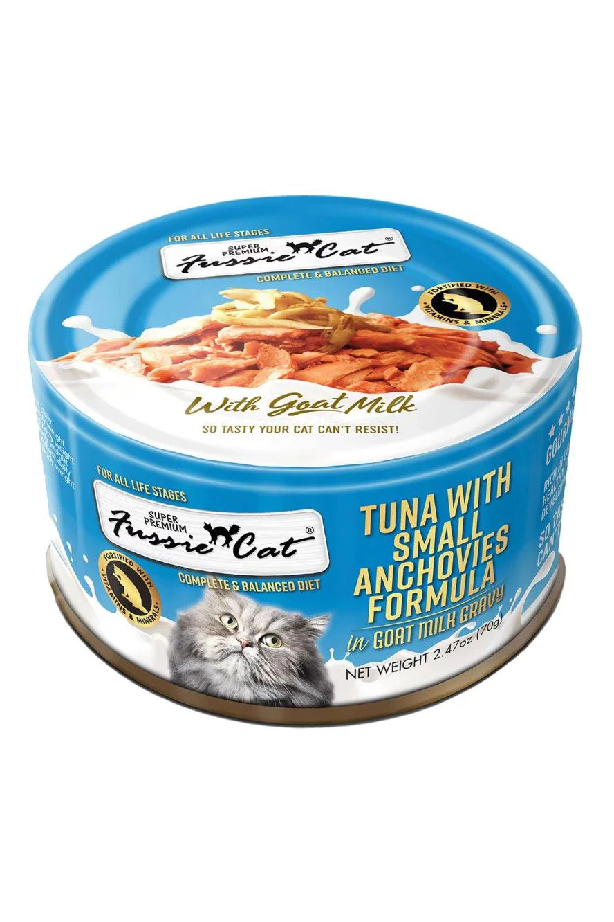 Fussie Cat Tuna and Small Anchovies in Goat Milk Wet Cat Food