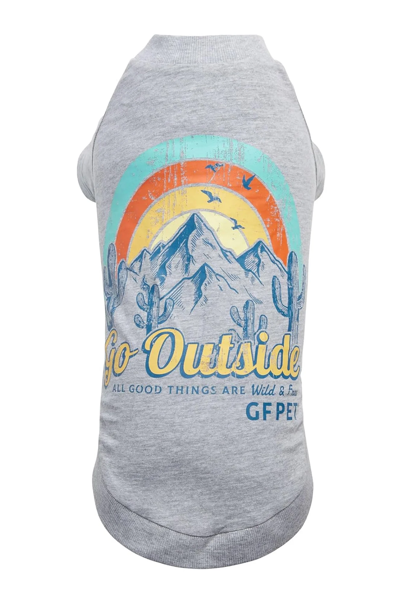 GF Pet Heather Grey Graphic Tee