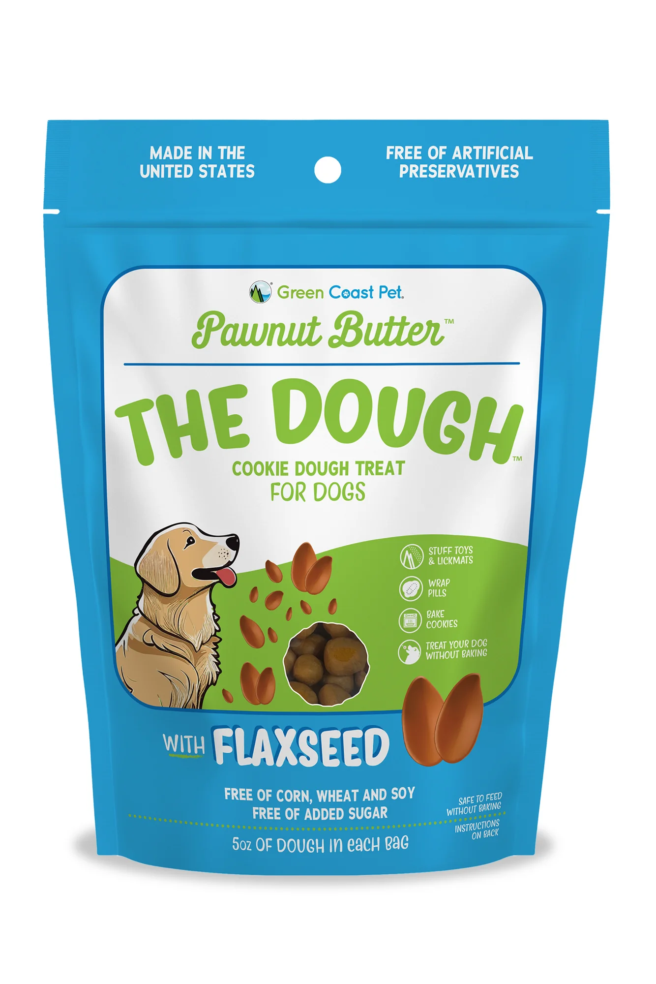 Green Coast The Dough with Flaxseed Dog Treats