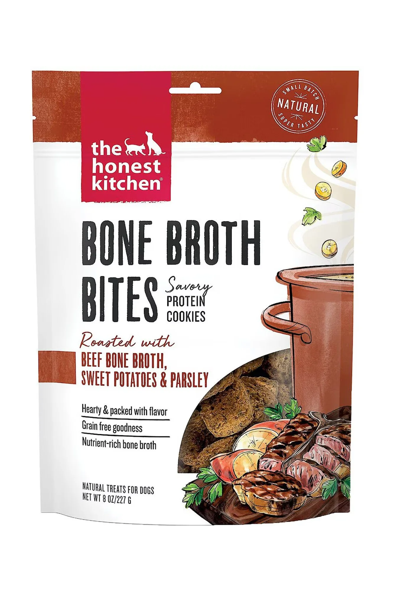 The Honest Kitchen Beef Bone Broth Bites Dog Treats