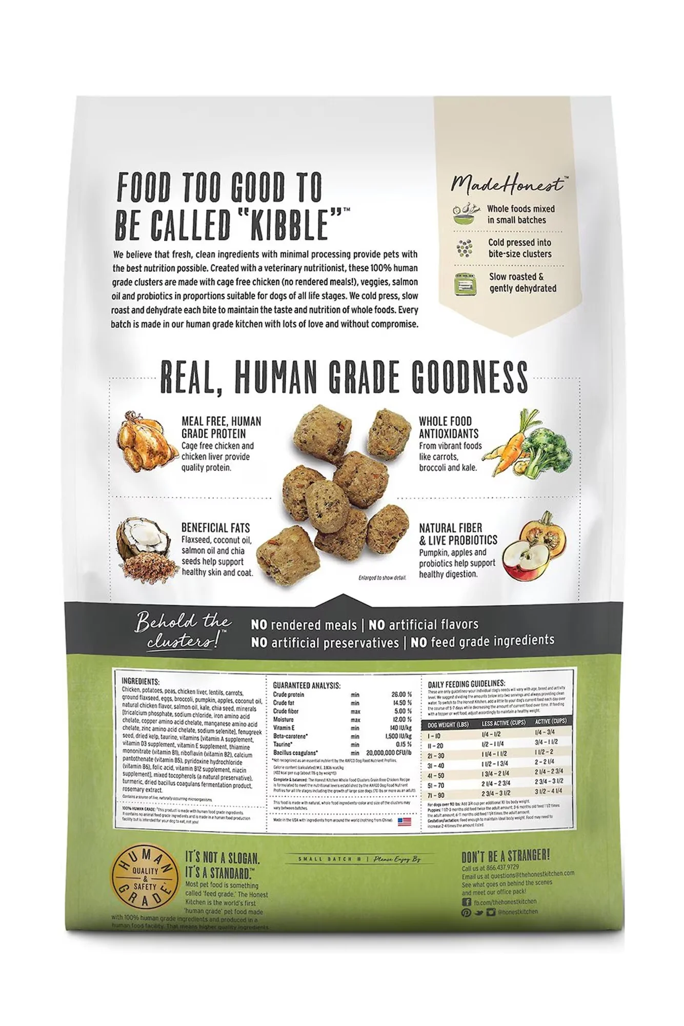 The Honest Kitchen Whole Food Grain-Free Chicken Clusters Dry Dog Food - Image 2