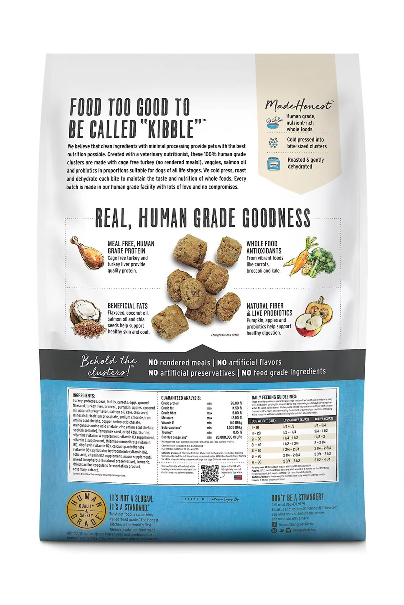 The Honest Kitchen Whole Food Grain-Free Turkey Clusters Dry Dog Food - Image 2