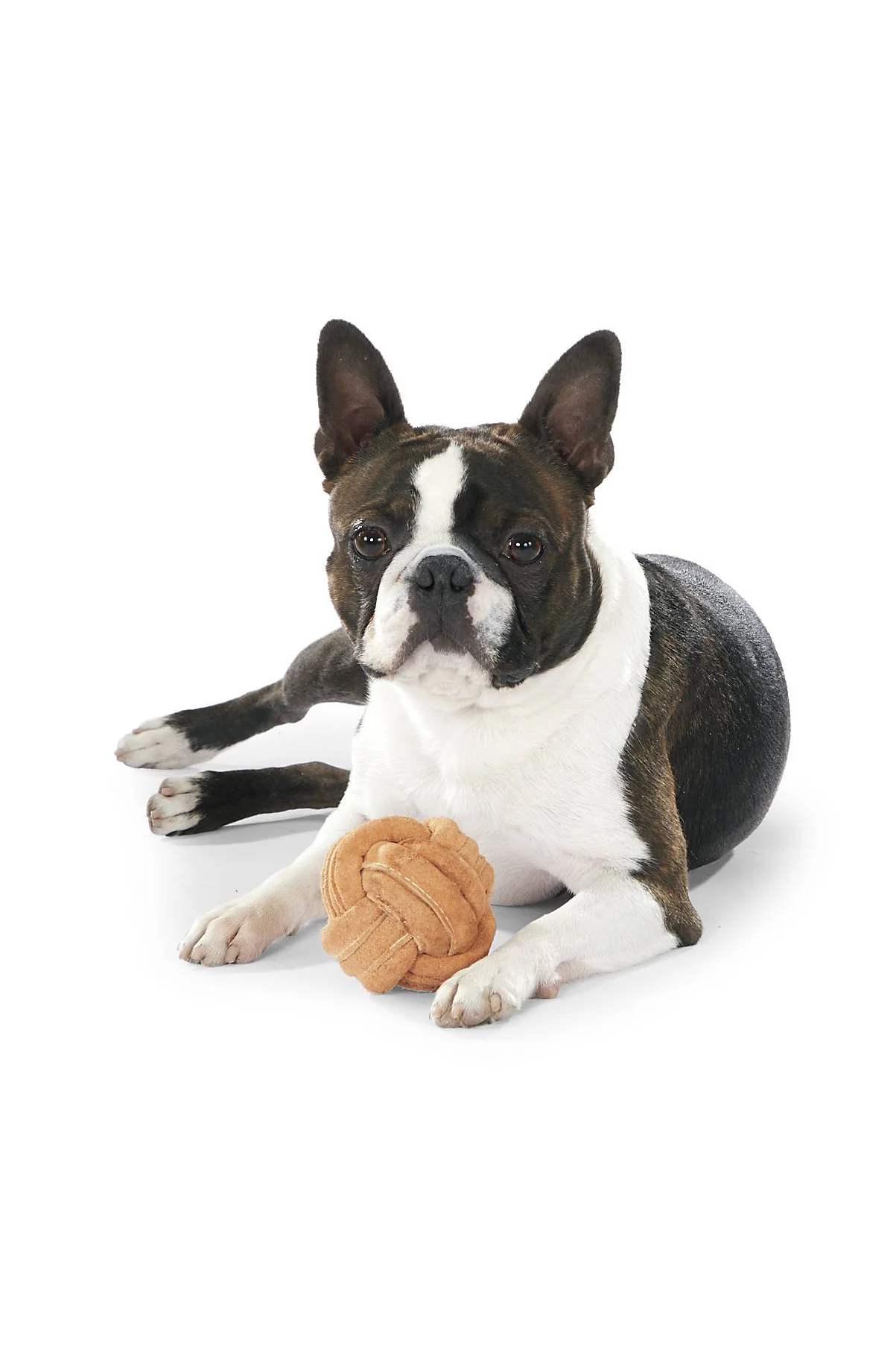 Huggle-Hide Leather Ball Dog Toy - Image 2