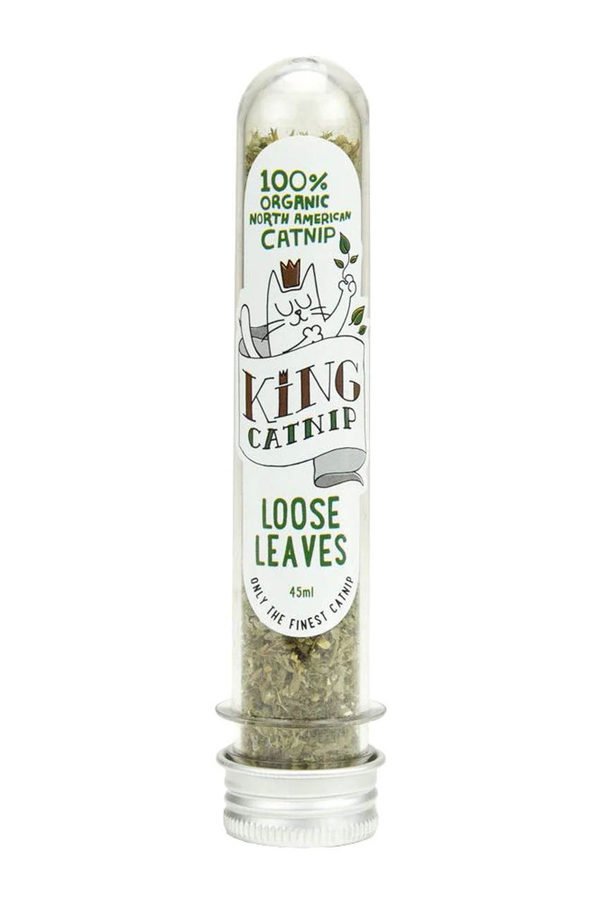 King Catnip Loose Leaf Catnip Tube for Cats