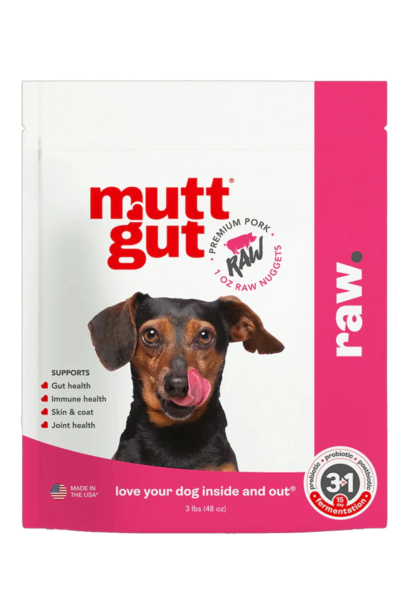 MuttGut Pork Frozen Raw Dog Food