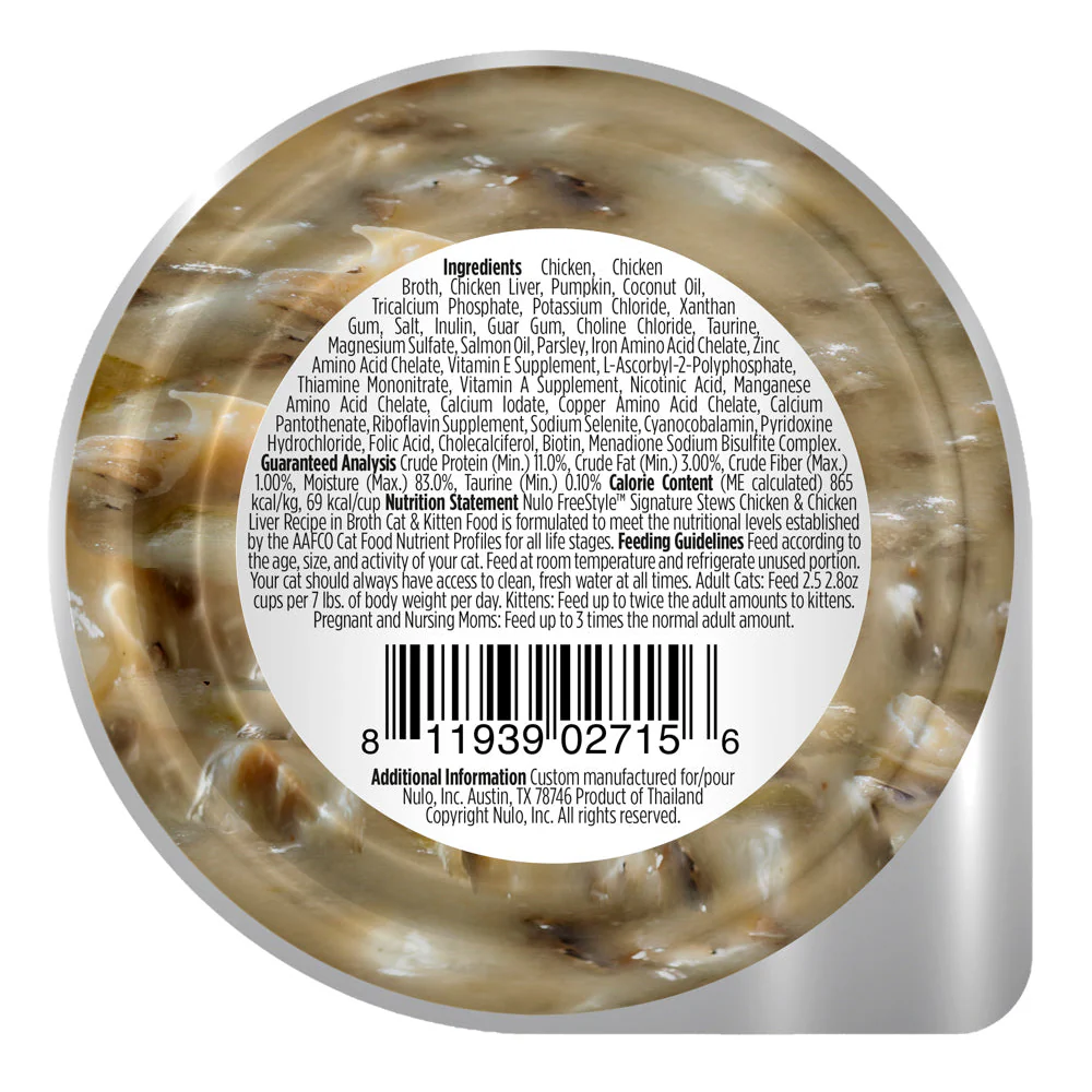 Nulo Freestyle Signature Stew Chicken and Chicken Liver Cat Food Cup - Image 2