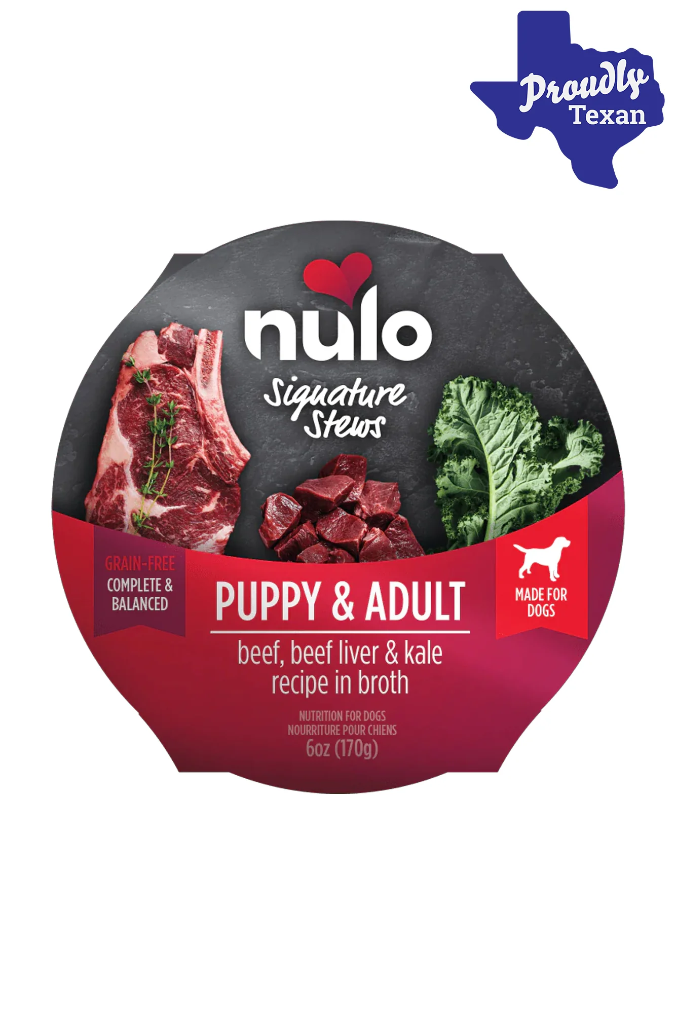 Nulo Signature Stew Small Breed Beef, Beef Liver, and Kale Dog Food Cup