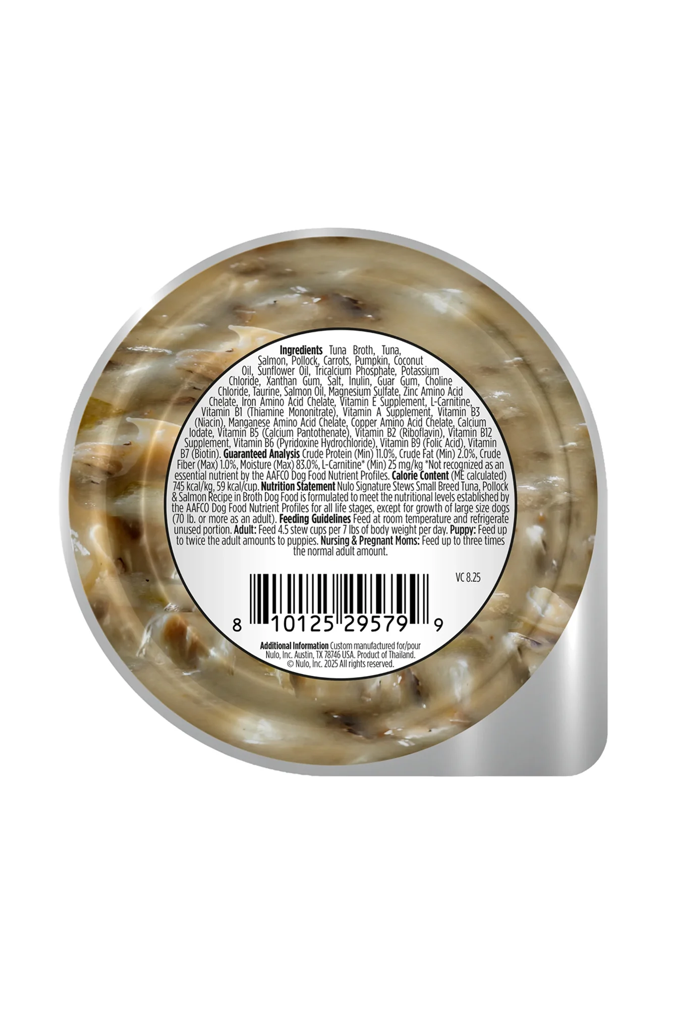 Nulo Signature Stew Small Breed Tuna, Pollock, and Salmon Dog Food Cup - Image 2