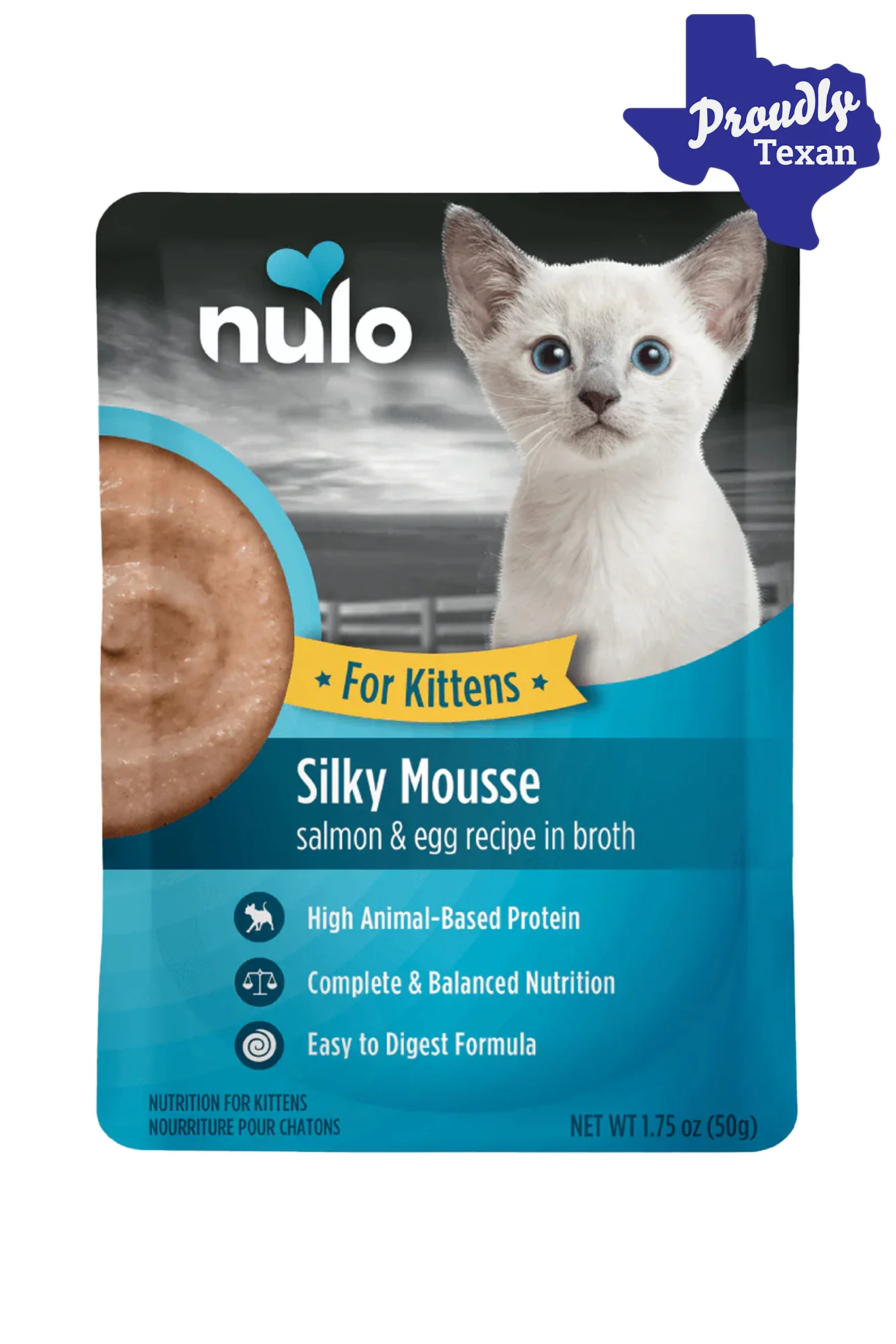 Nulo Kitten Silky Mousse Salmon and Egg Kitten Food Pouch