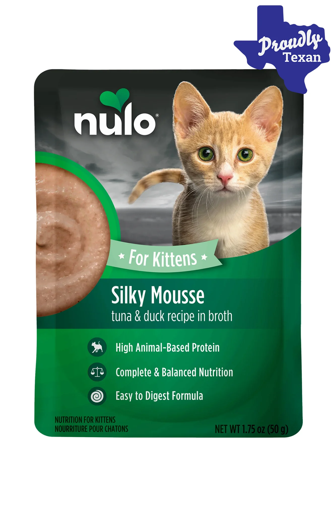 Nulo Kitten Silky Mousse Tuna and Duck Kitten Food Pouch
