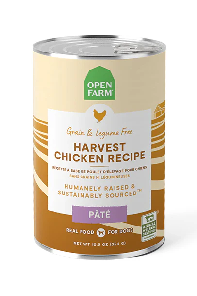Open Farm Harvest Chicken Pate Wet Dog Food