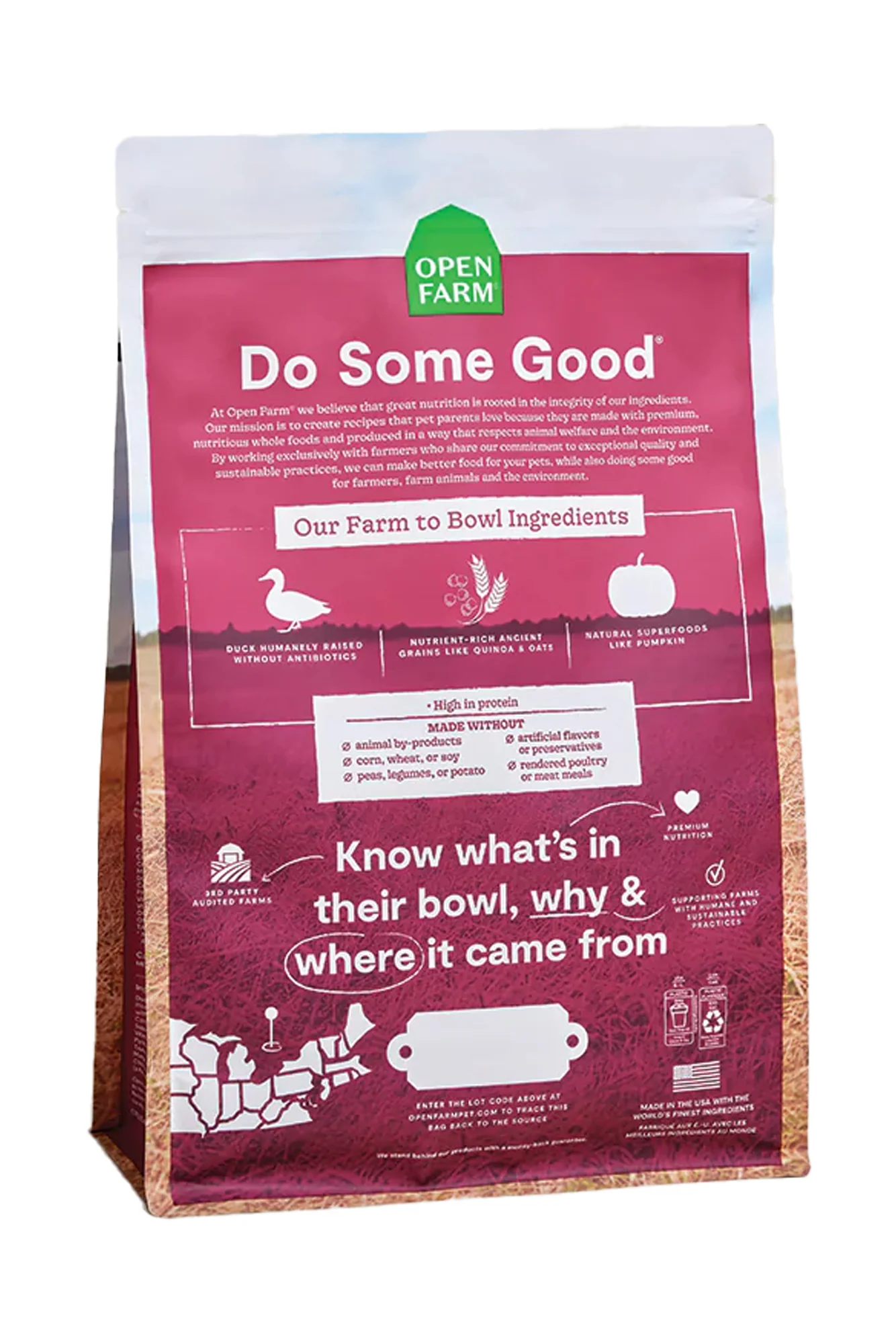 Open Farm Farmstead Duck and Ancient Grains Dry Dog Food - Image 2