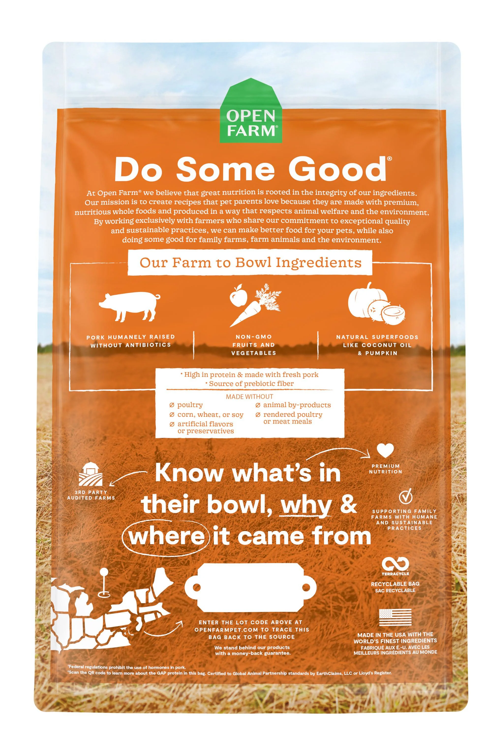Open Farm Farmer's Table Pork Dry Dog Food - Image 2