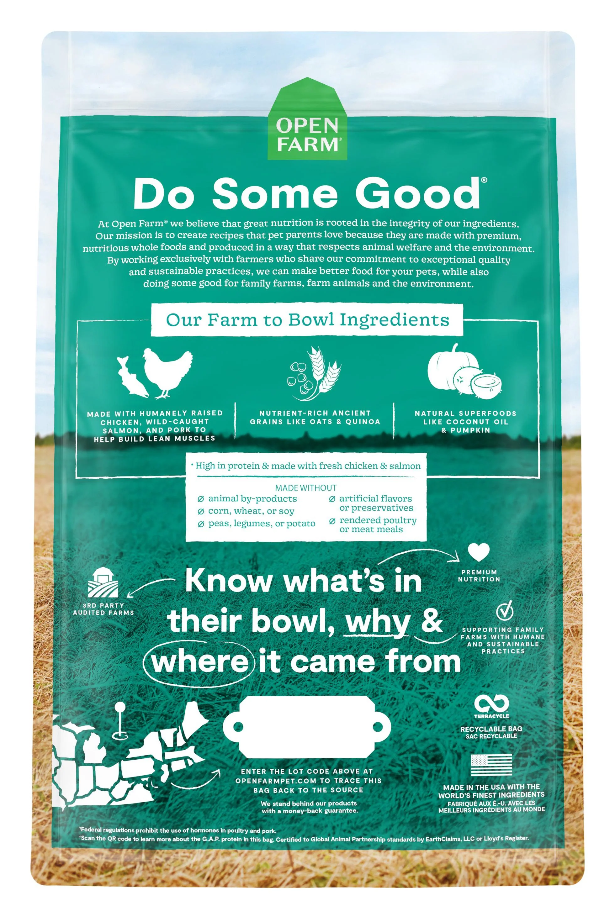 Open Farm Puppy Chicken, Salmon, and Ancient Grains Dry Dog Food - Image 2