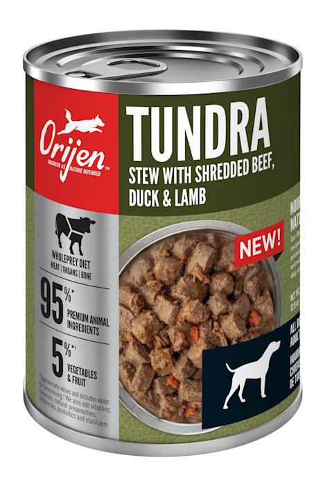 Orijen Tundra Stew Shredded Beef, Duck, and Lamb Wet Dog Food