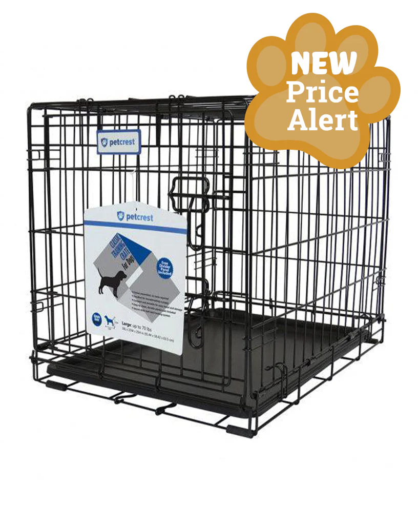 Petcrest Single Door Black Dog Crate