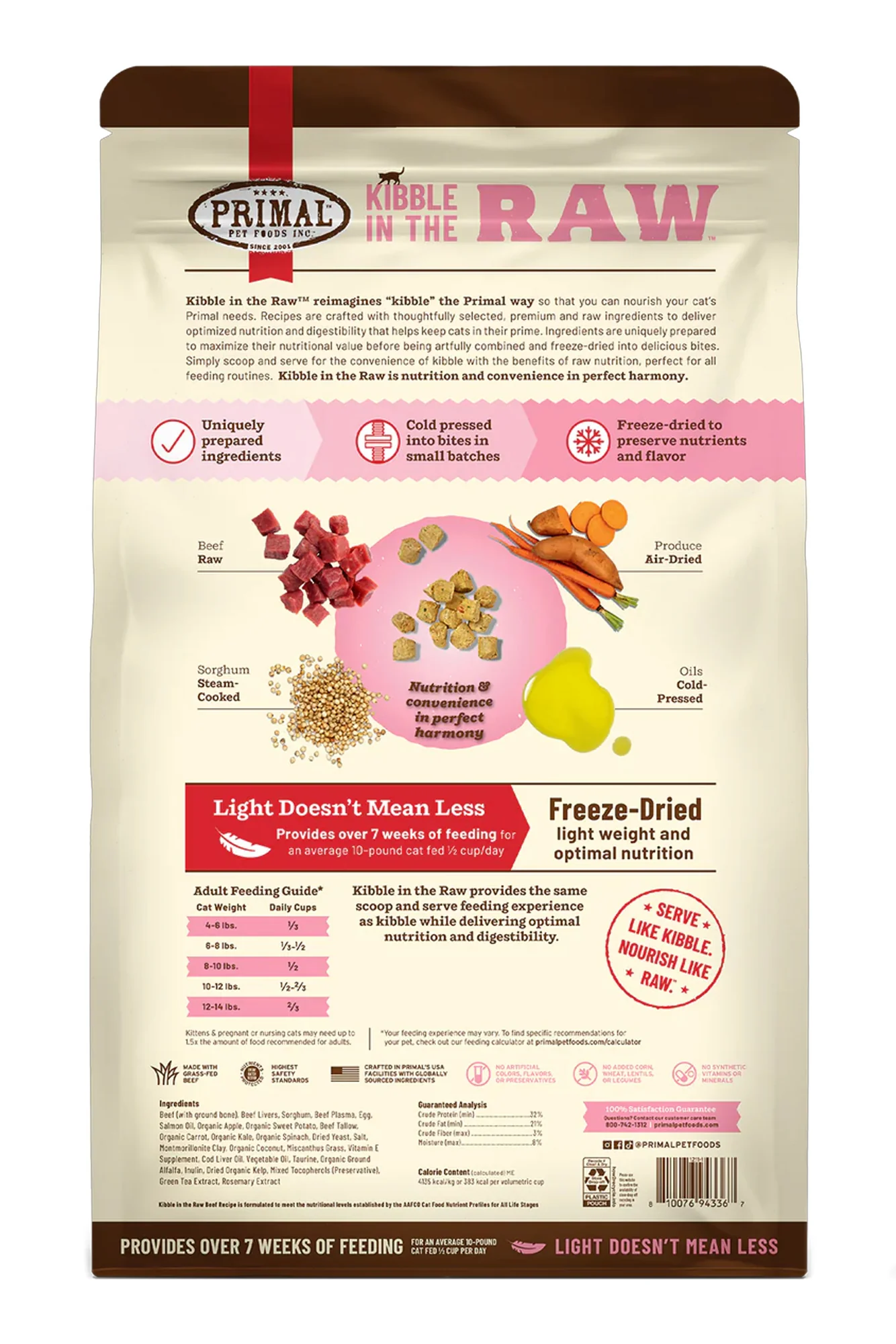 Primal Kibble in the Raw Beef Dry Cat Food - Image 2