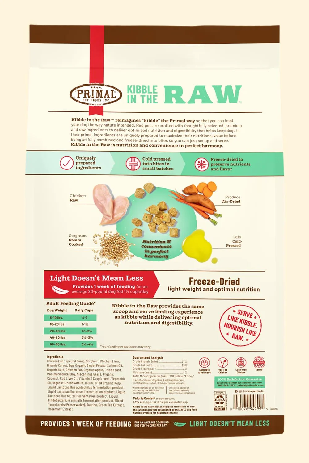 Primal Kibble in the Raw Chicken Dry Dog Food - Image 2