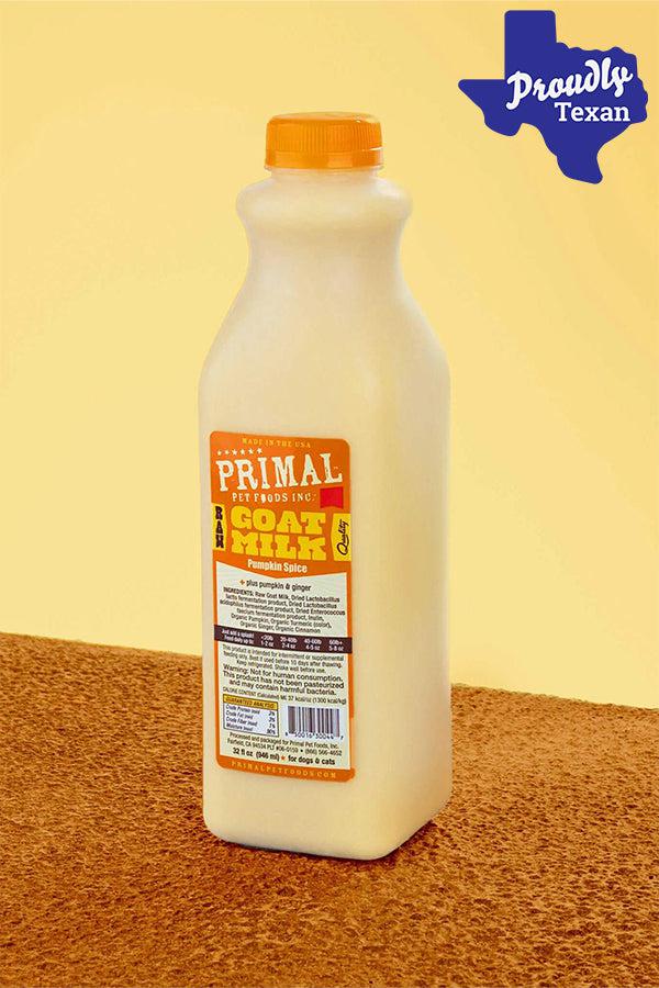 Primal Raw Goat's Milk Pumpkin Spice Frozen Supplement for Pets