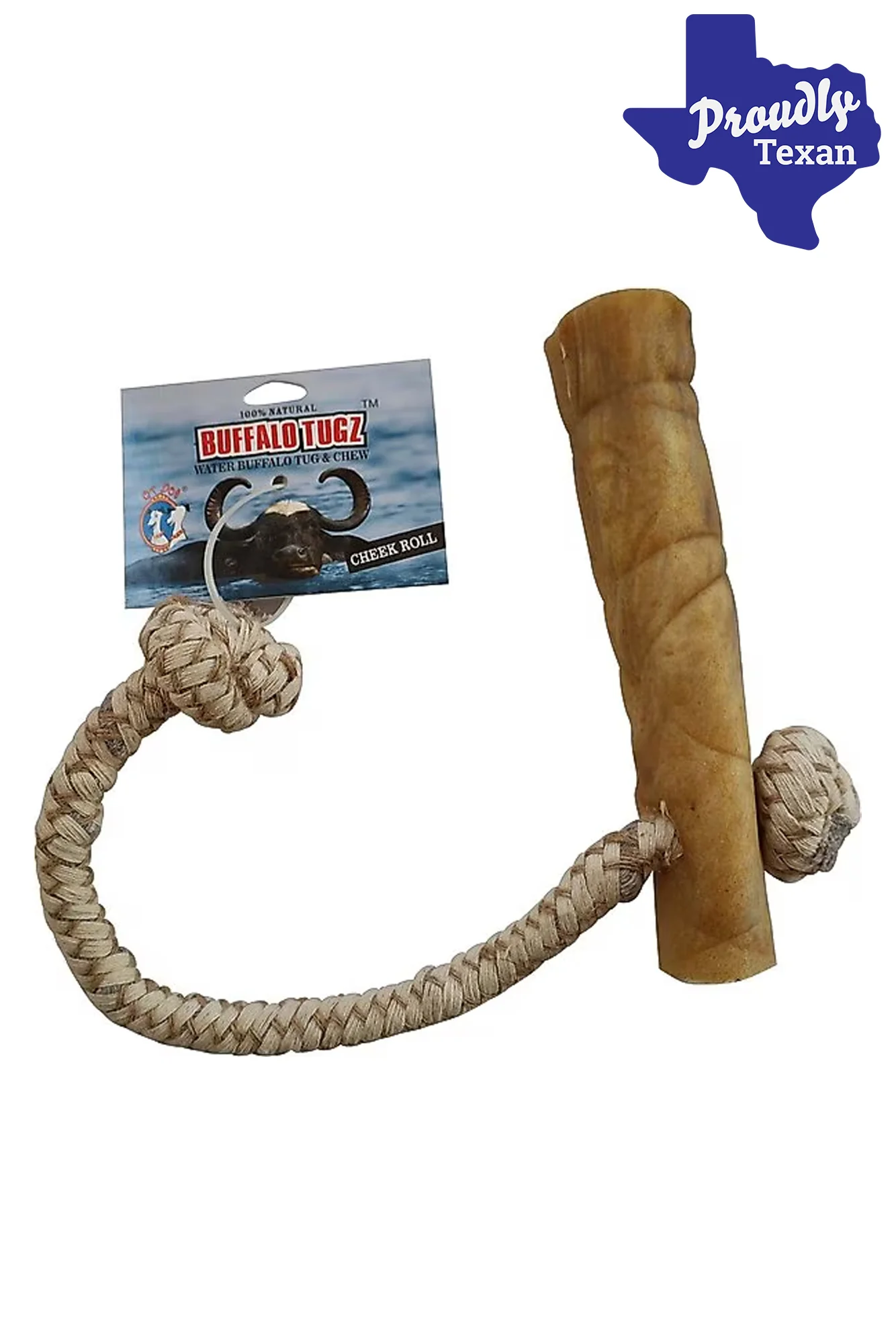 QT Dog Buffalo Tugz Cheek Roll
