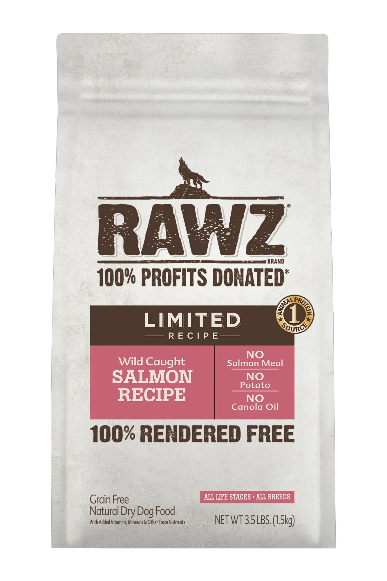 Rawz Limited Wild-Caught Salmon Dry Dog Food