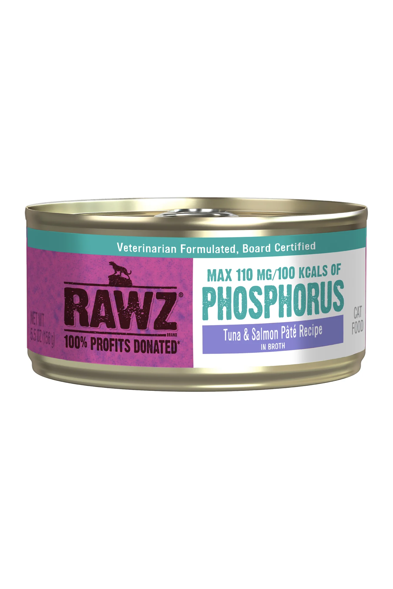 Rawz Low Phosphorus Tuna and Salmon Pate Wet Cat Food
