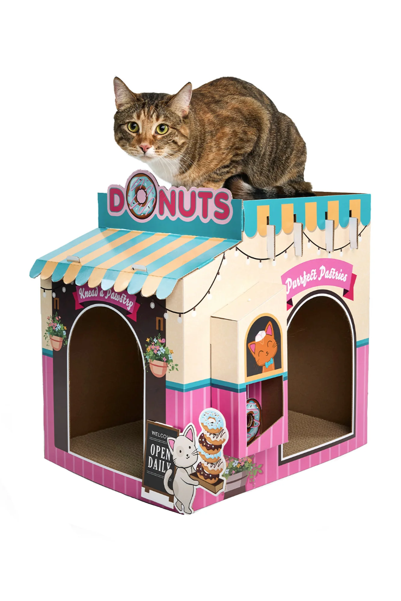 Royal Pet Double Decker Donut Shop Cat Scratcher