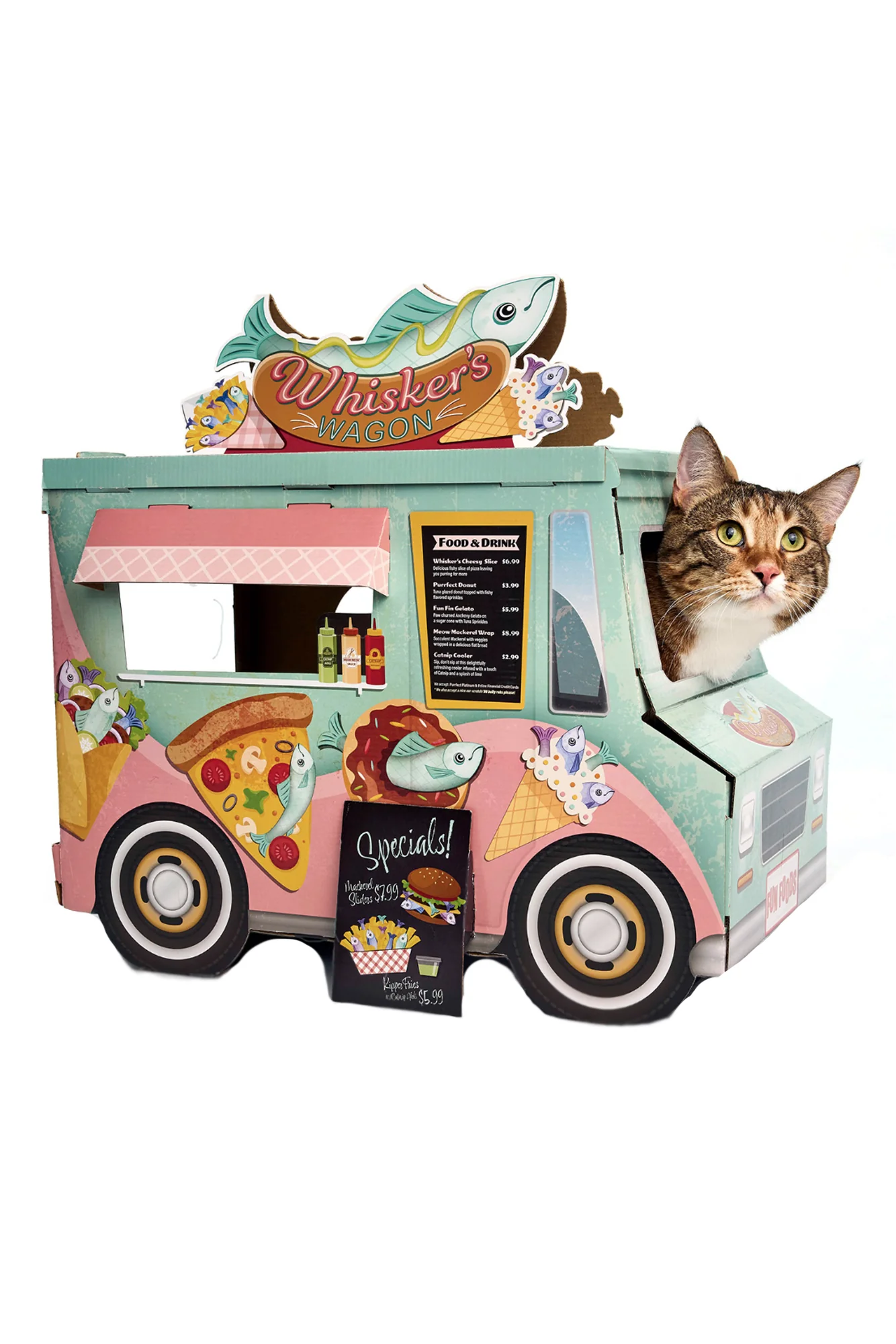 Royal Pet Whiskers Wagon Food Truck Cat Scratcher