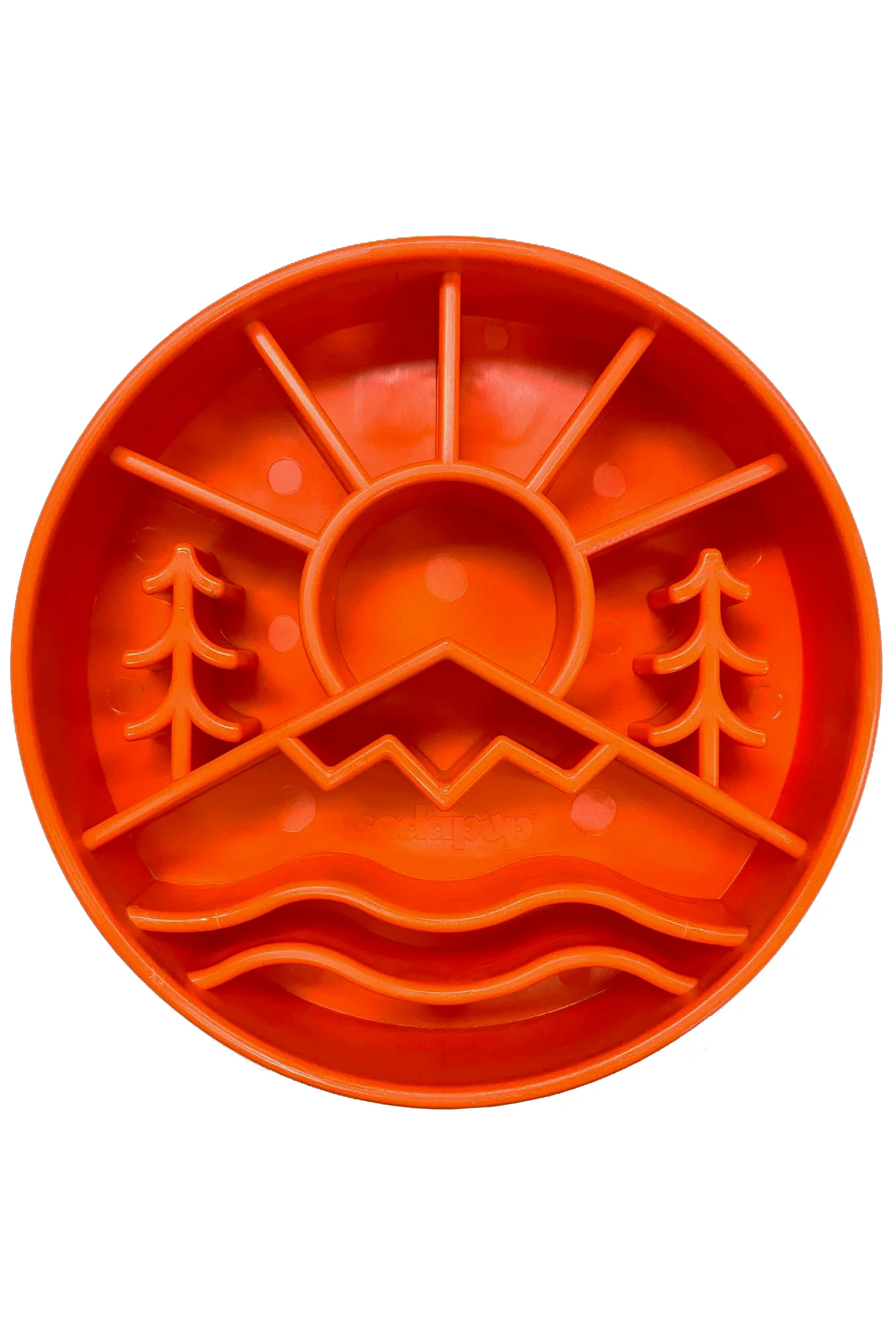 Sodapup Orange Great Outdoors eBowl Slow Feeder Bowl