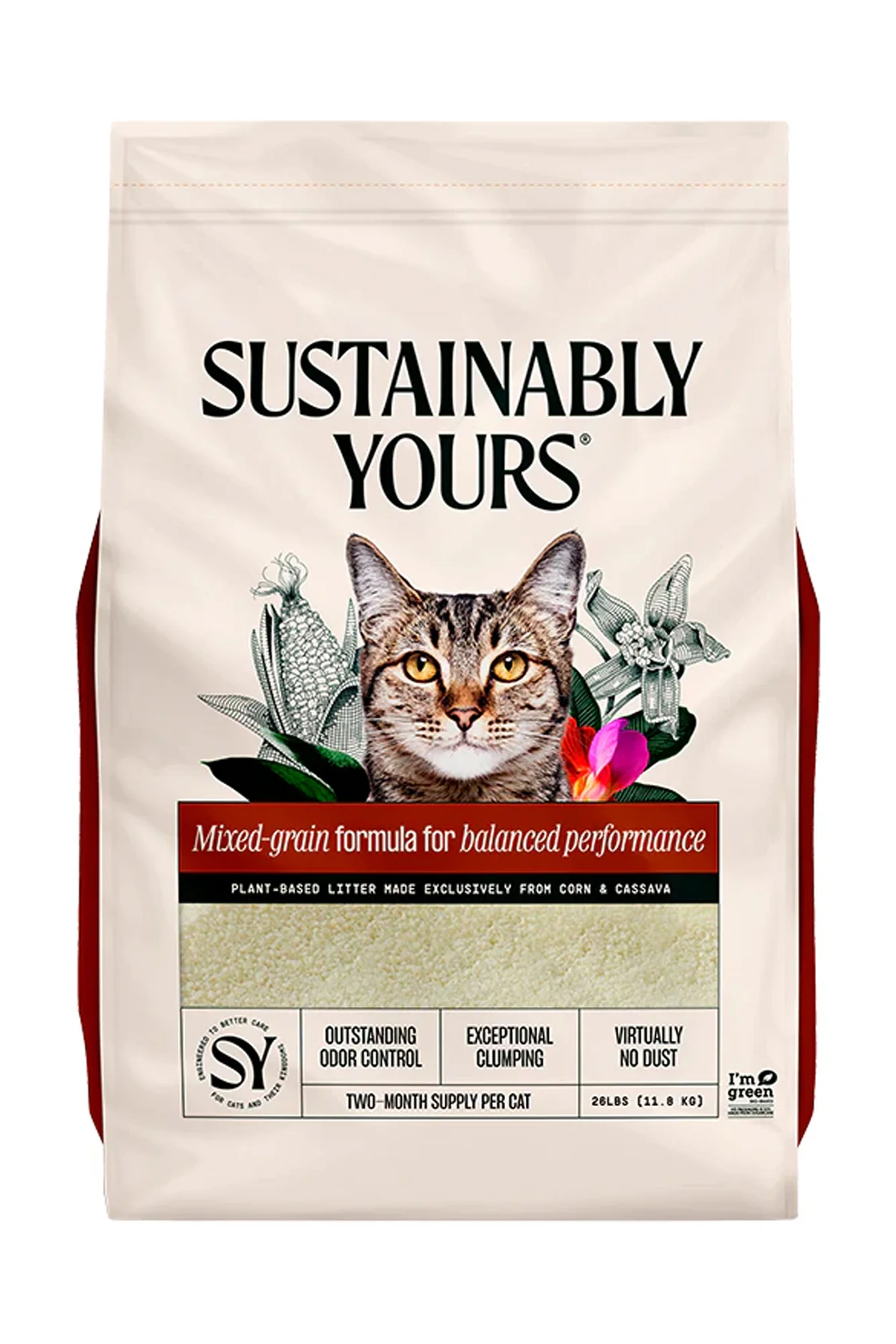 Sustainably Yours Multi-Cat Corn and Cassava Litter - Image 2