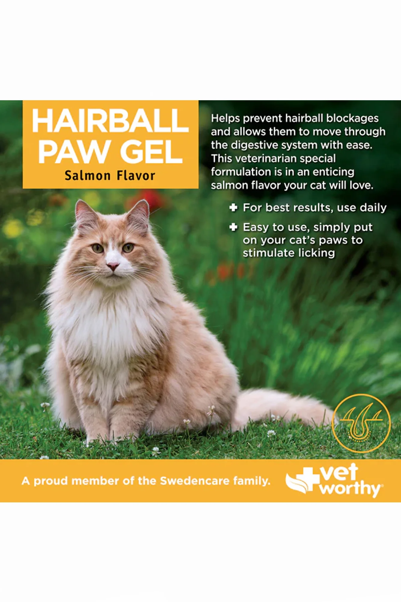 Vet Worthy Hairball Paw Gel Cat Supplement - Image 2