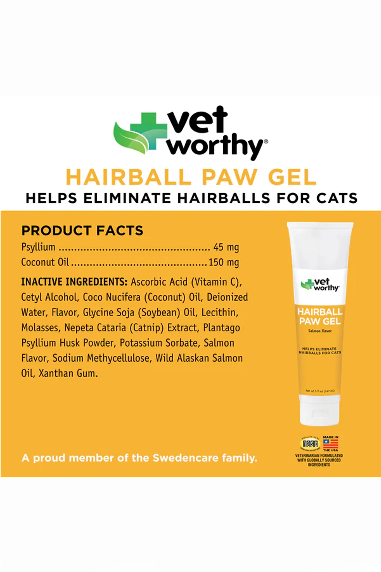 Vet Worthy Hairball Paw Gel Cat Supplement - Image 3
