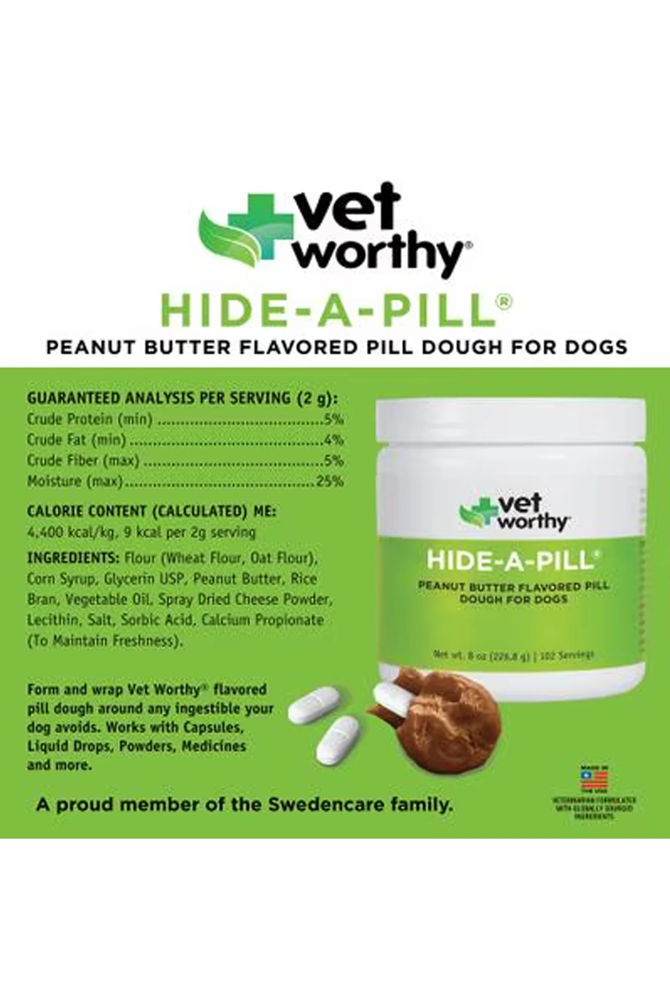 Vet Worthy Hide-A-Pill Peanut Butter Dough - Image 2