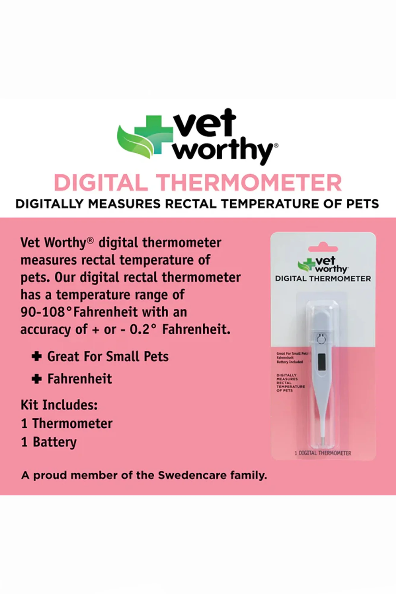 Vet Worthy Pet Digital Thermometer - Image 3
