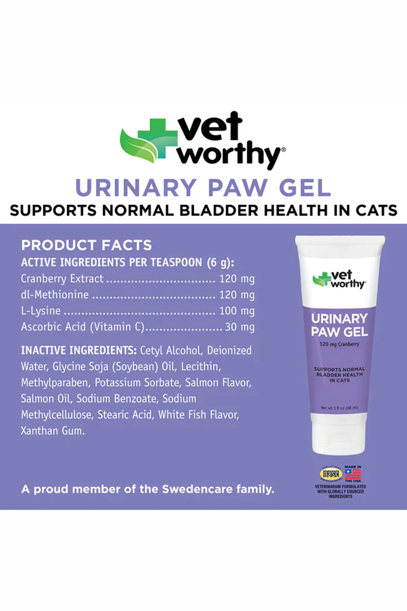 Vet Worthy Urinary Paw Gel Cat Supplement - Image 3