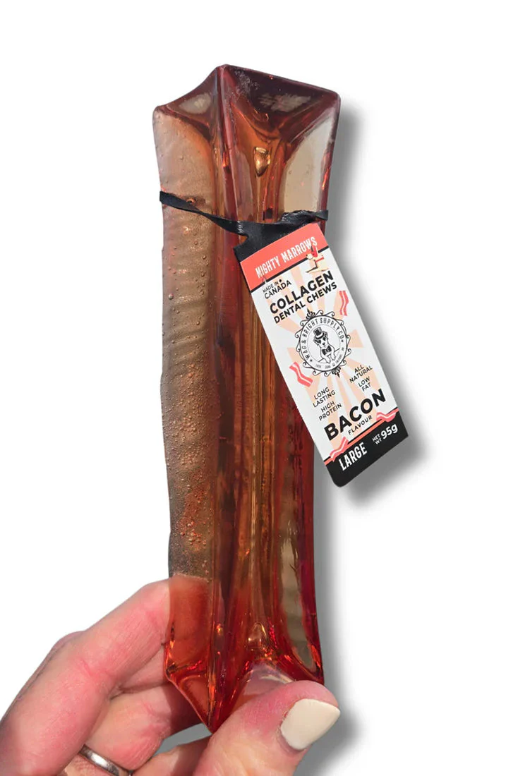 Wag and Bright Mighty Marrows Bacon Collagen Dental Dog Chew - Image 4