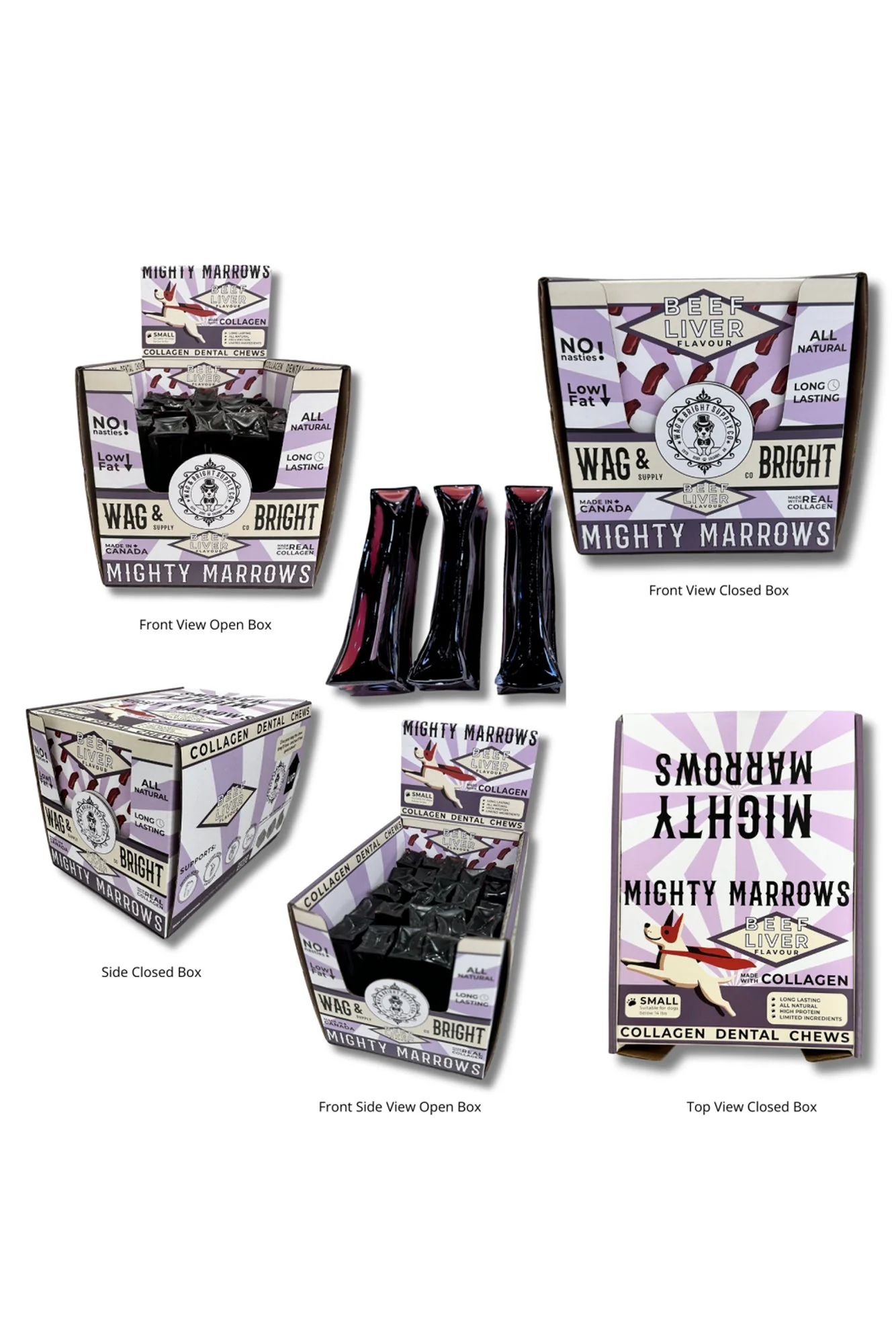 Wag and Bright Mighty Marrows Beef Liver Collagen Dental Dog Chew - Image 6