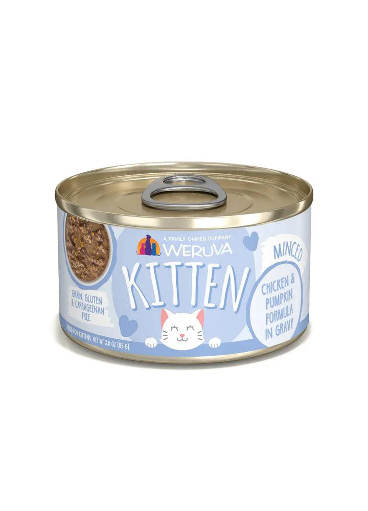 Weruva Kitten Minced Chicken and Pumpkin in Gravy Wet Cat Food