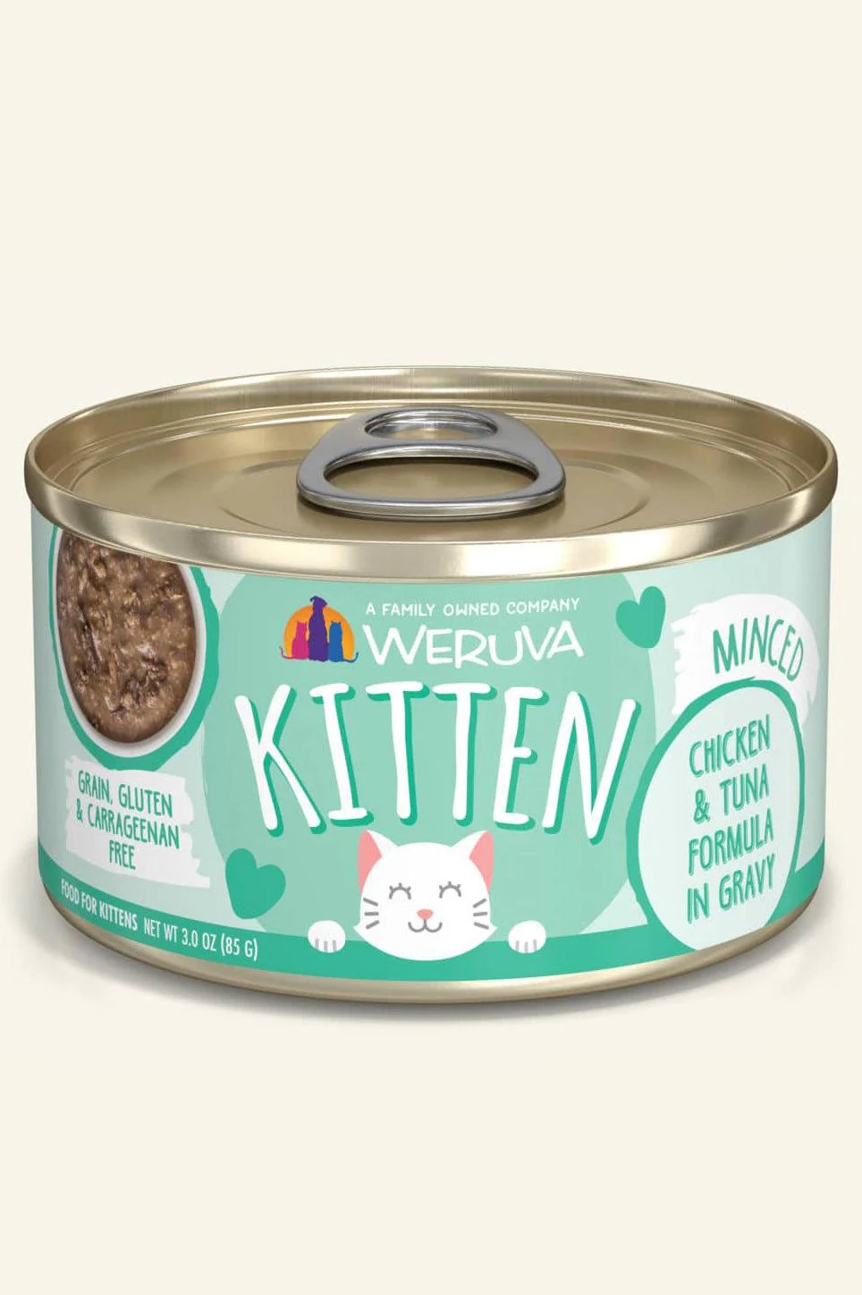 Weruva Kitten Minced Chicken and Tuna in Gravy Wet Cat Food