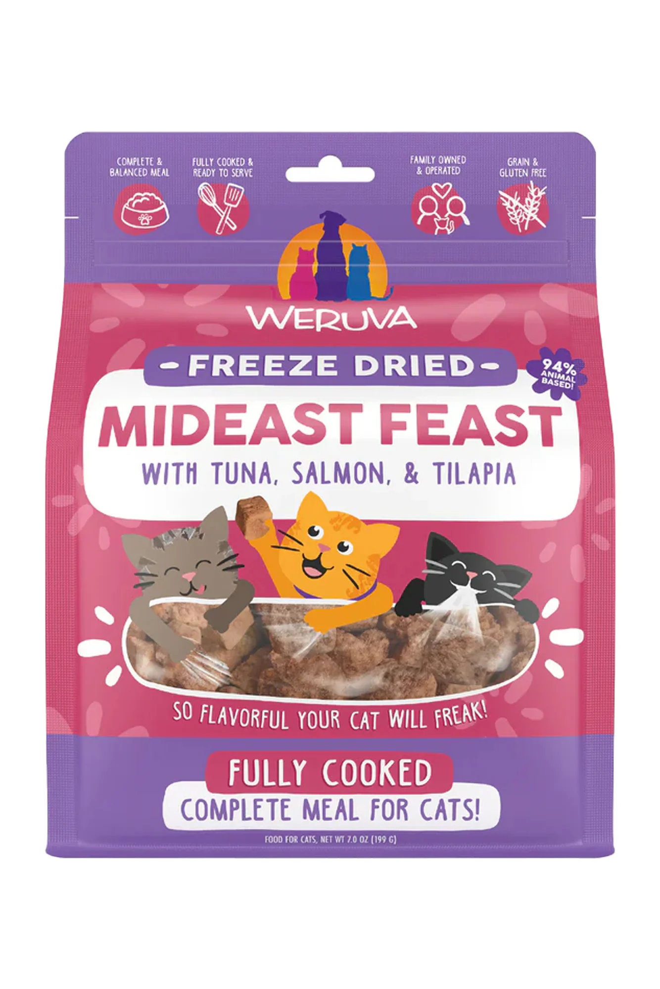Weruva Mideast Feast Freeze-Dried Cat Food
