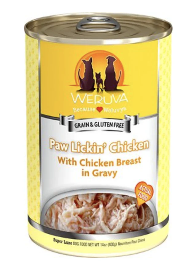 Weruva Classic Paw Lickin' Chicken in Gravy Wet Dog Food