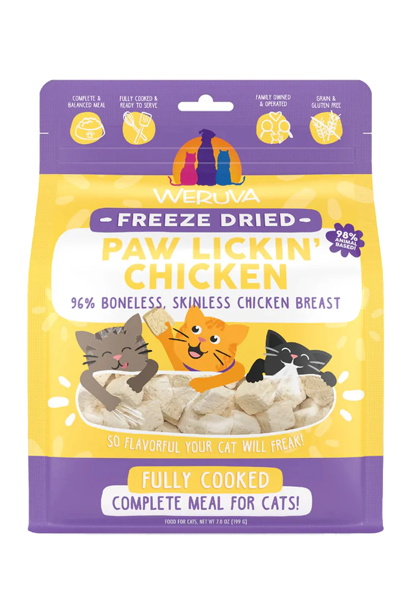 Weruva Paw Lickin' Chicken Freeze-Dried Cat Food